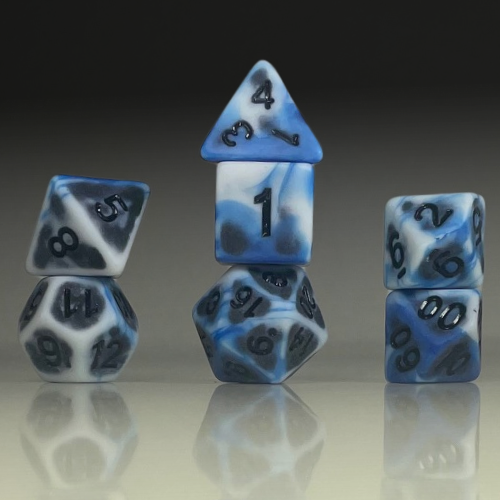 RPG Dice Set – Storm Marble