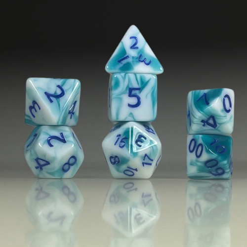 RPG Dice Set – Glacial Tide