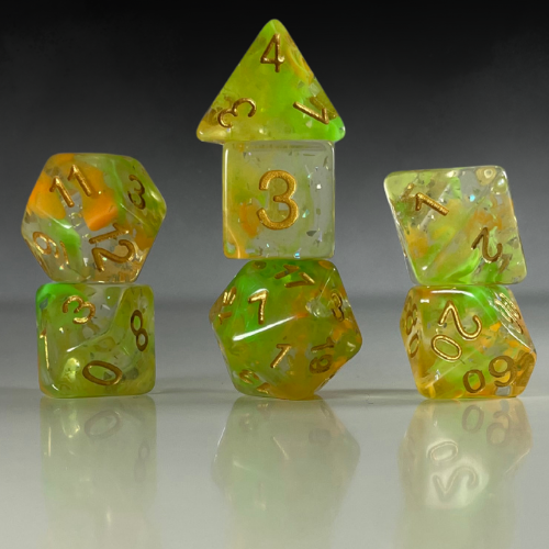 RPG Dice Set – Solar Bloom