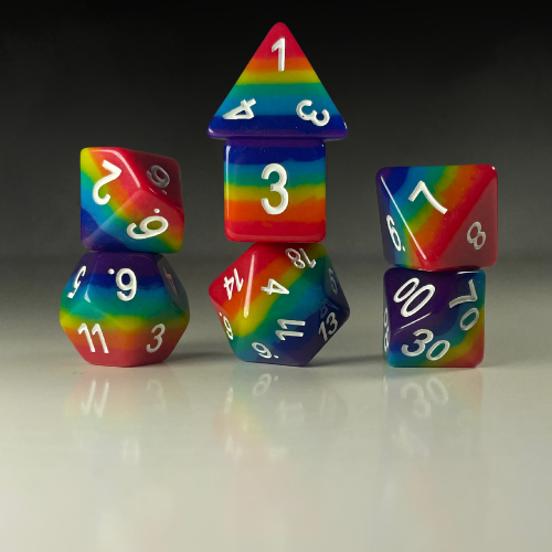 RPG Dice Set – Solar Mosaic