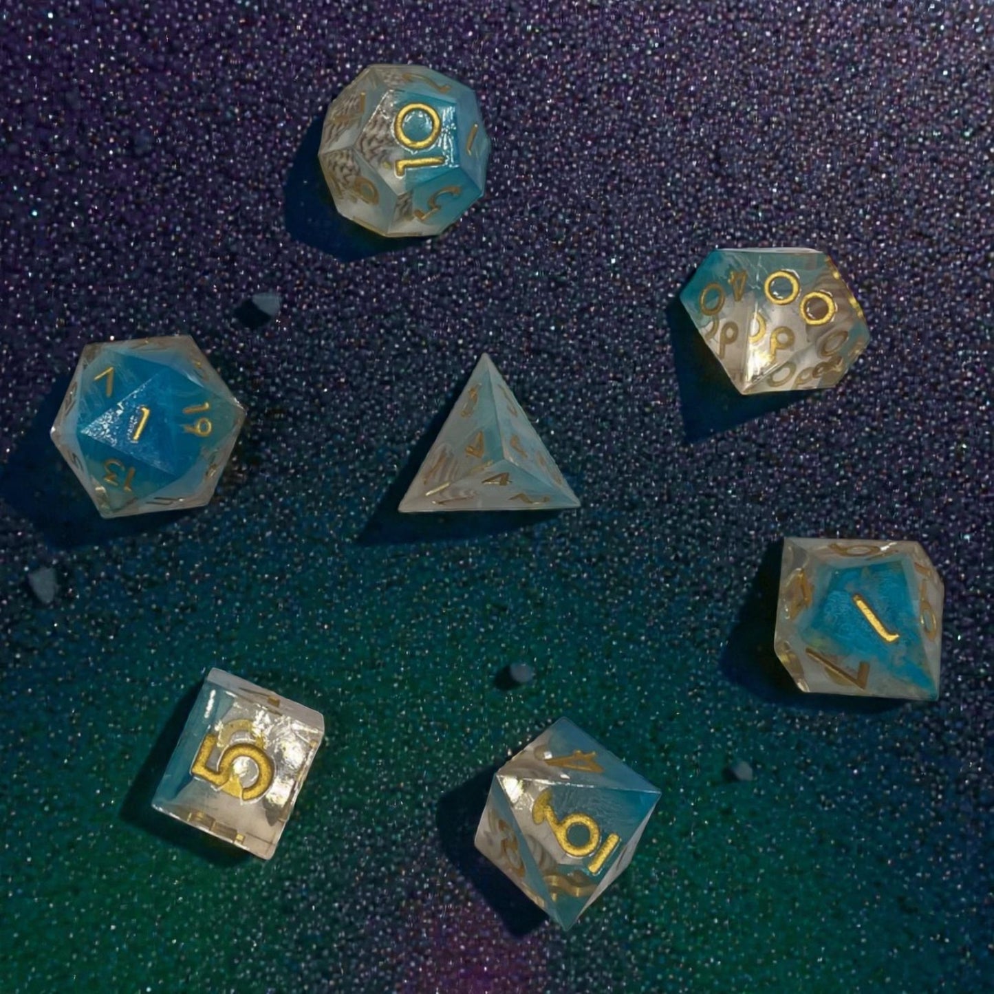 RPG Dice Set – Tempest Sigil