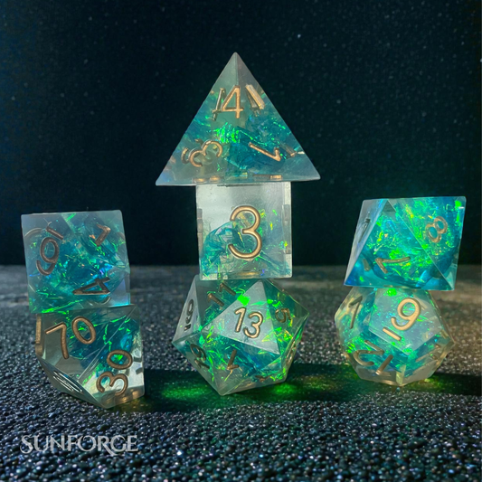 RPG Dice Set – Tidal Aurora