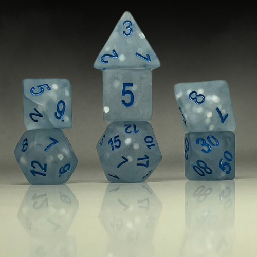 RPG Dice Set – Frosted Glacier