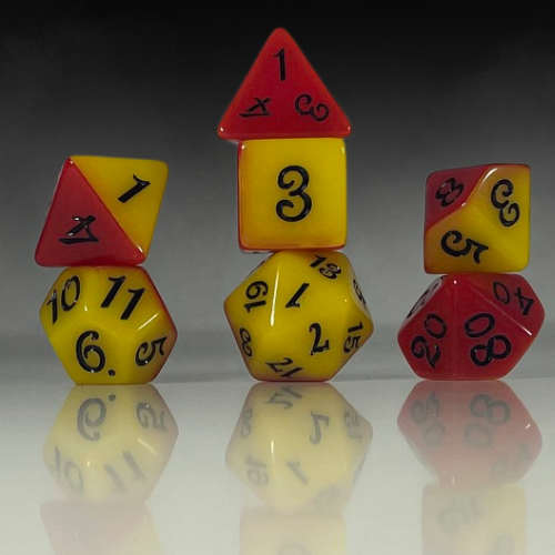 RPG Dice Set – Solar Ember