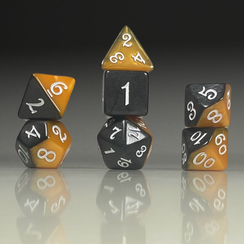 RPG Dice Set – Ember Onyx