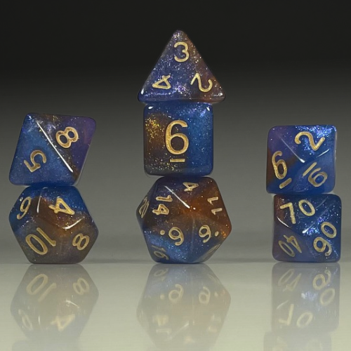 RPG Dice Set – Celestial Ember