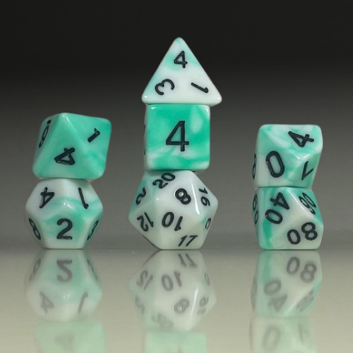 RPG Dice Set – Mint Horizon