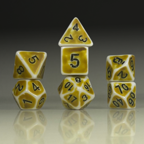 RPG Dice Set – Golden Ochre