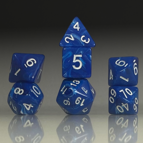 RPG Dice Set – Cobalt Veil