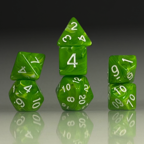 RPG Dice Set – Emerald Pulse