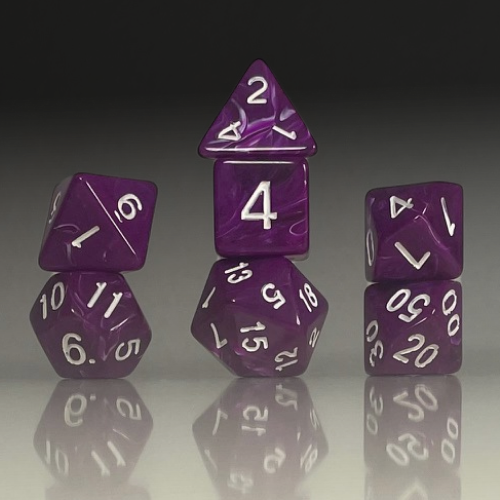 RPG Dice Set – Royal Amethyst