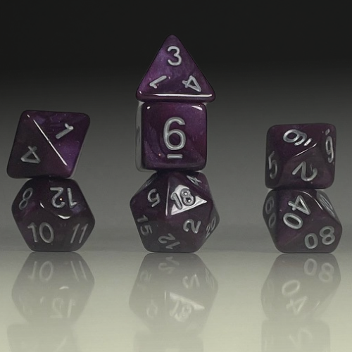 RPG Dice Set – Nocturne Amethyst