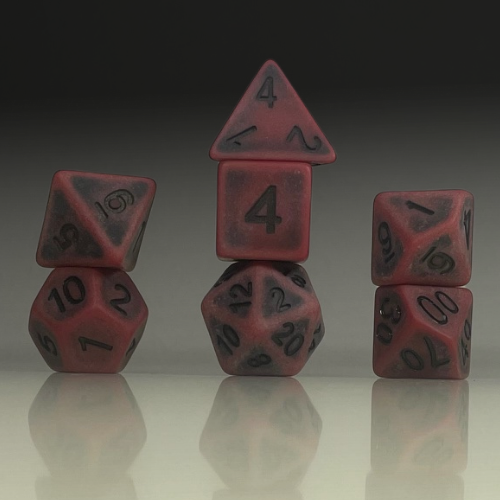 RPG Dice Set – Crimson Ash