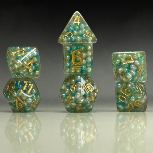 RPG Dice Set – Glacial Aurora