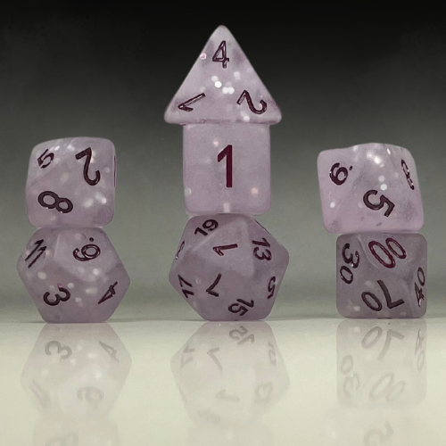RPG Dice Set – Frosted Royalty