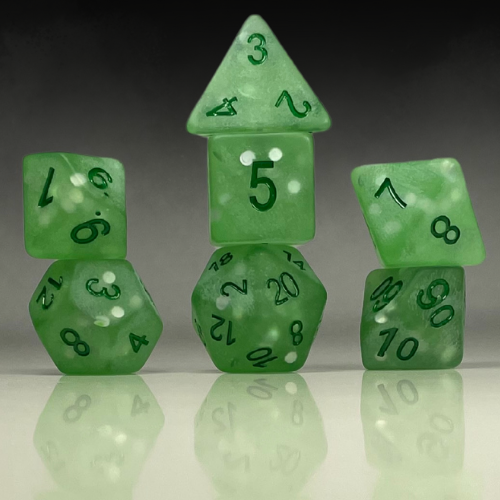 RPG Dice Set – Frosted Canopy