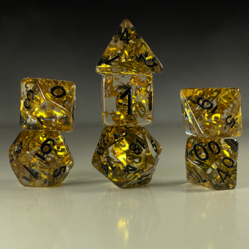 RPG Dice Set – Golden Vocal