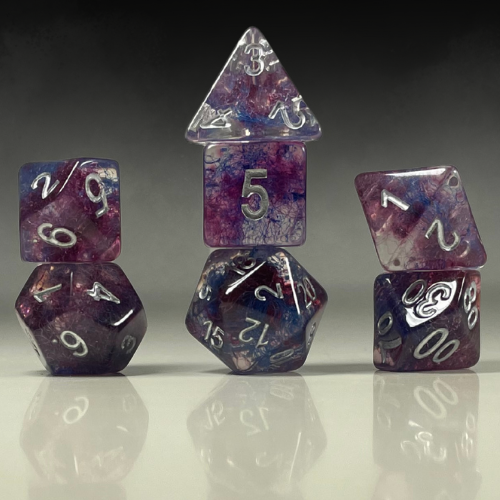 RPG Dice Set – Violet Nebula