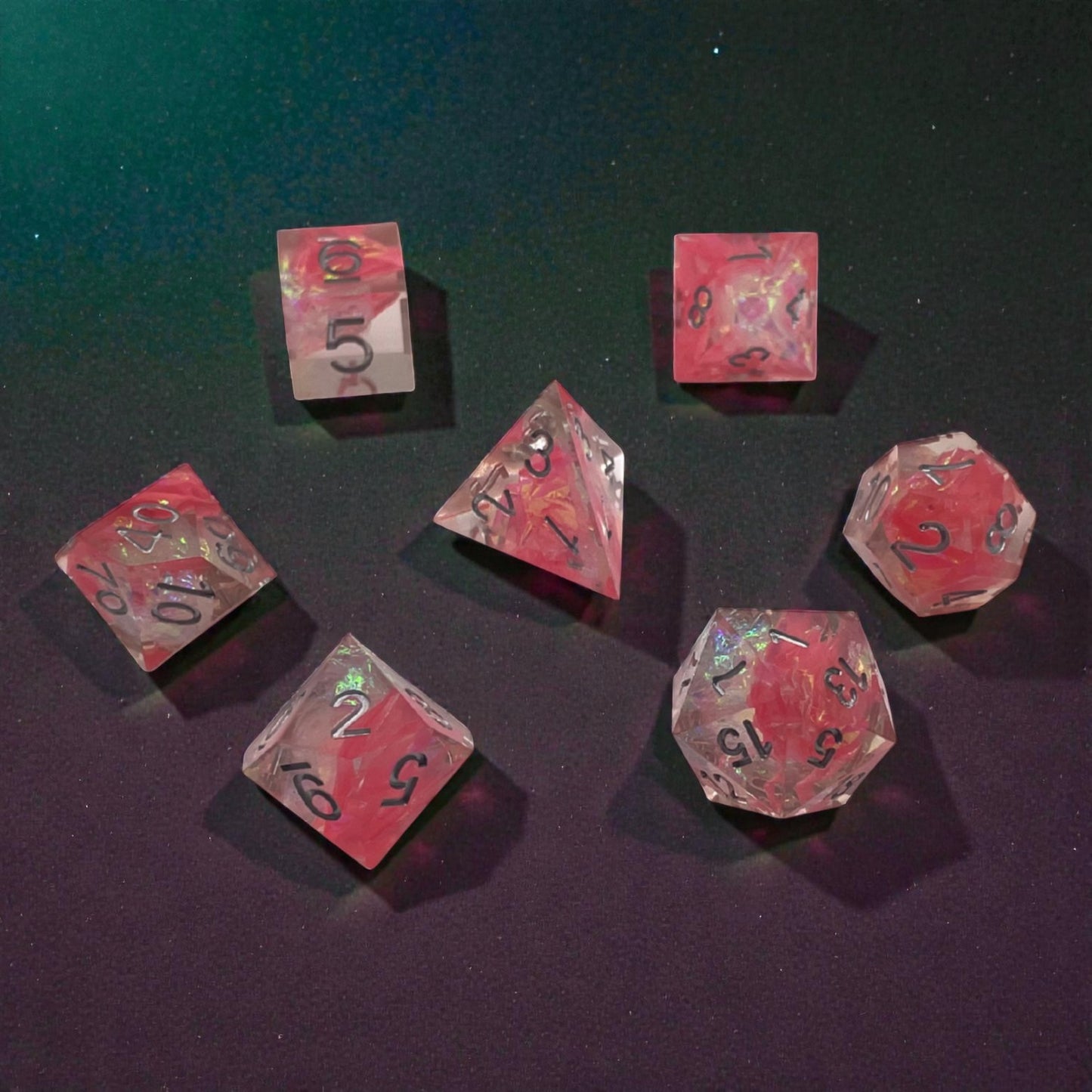 RPG Dice Set – Rose Prism