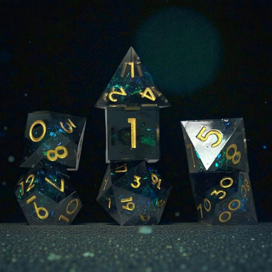 RPG Dice Set – Obsidian Depths