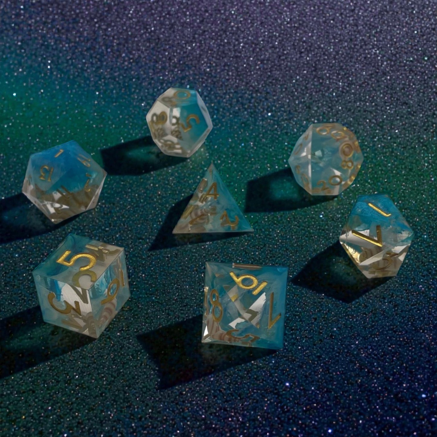 RPG Dice Set – Tempest Sigil