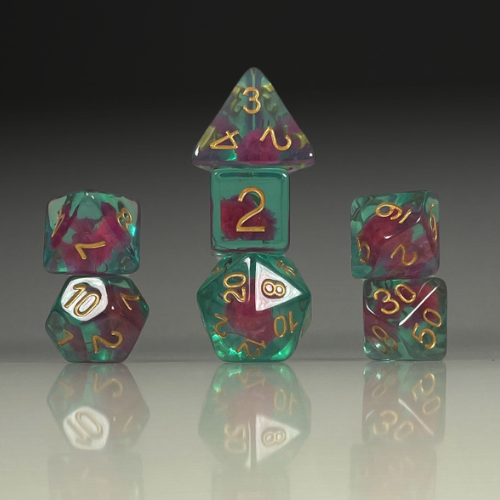 RPG Dice Set – Veiled Aurora